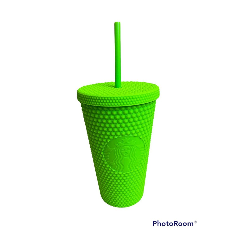 Starbucks Neon Green Studded Tumbler 16oz NEW!